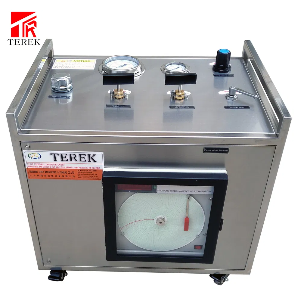 Terek ブランド 空気駆動油圧テスト ポンプ ユニット (チャート レコーダー付き 7424psi)